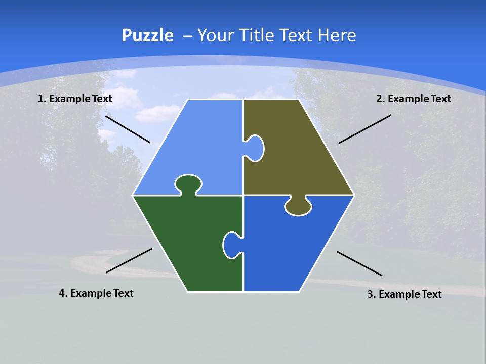 The Perfect Golf Course PowerPoint Template