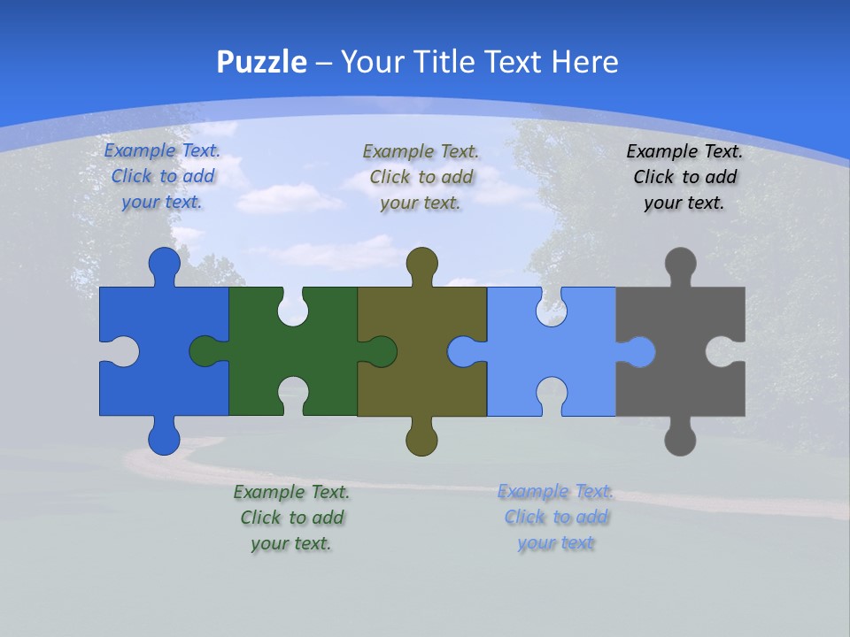 The Perfect Golf Course PowerPoint Template