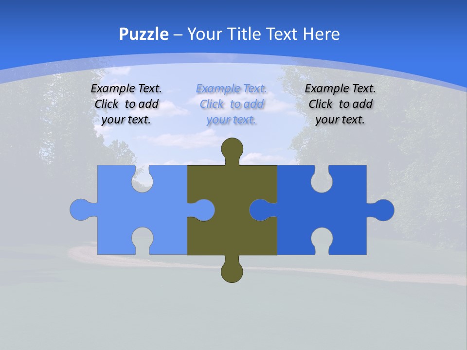 The Perfect Golf Course PowerPoint Template