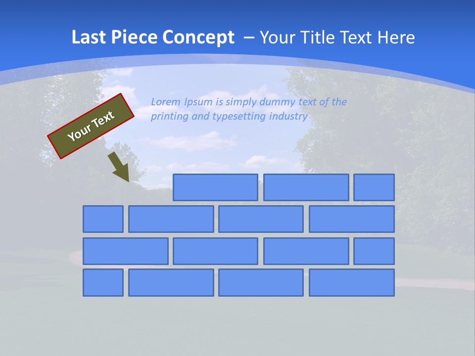 The Perfect Golf Course PowerPoint Template