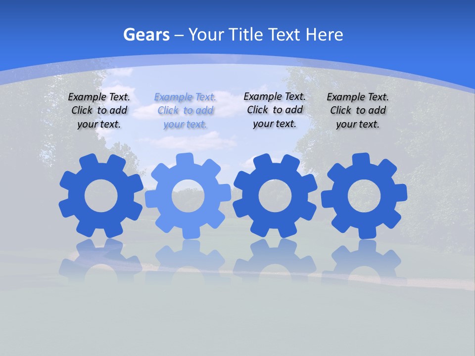 The Perfect Golf Course PowerPoint Template