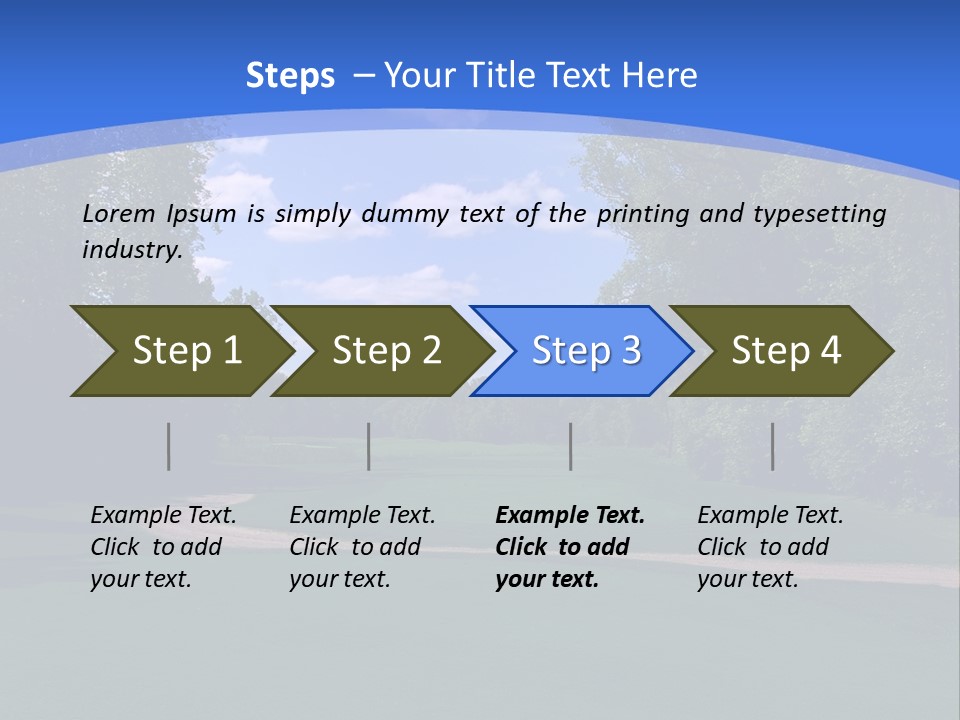 The Perfect Golf Course PowerPoint Template