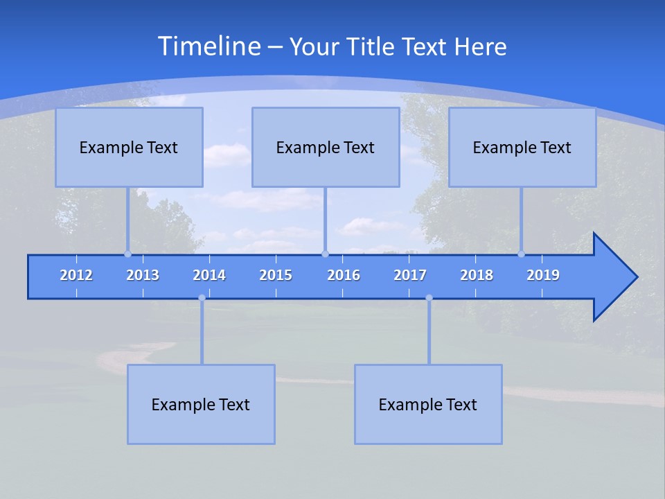 The Perfect Golf Course PowerPoint Template