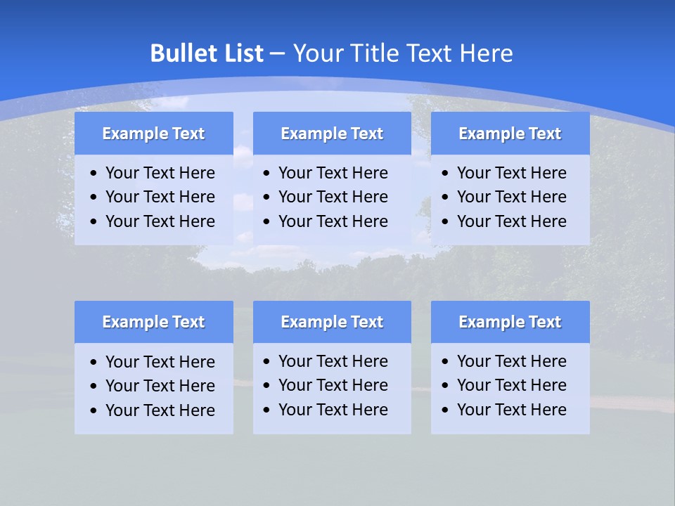 The Perfect Golf Course PowerPoint Template