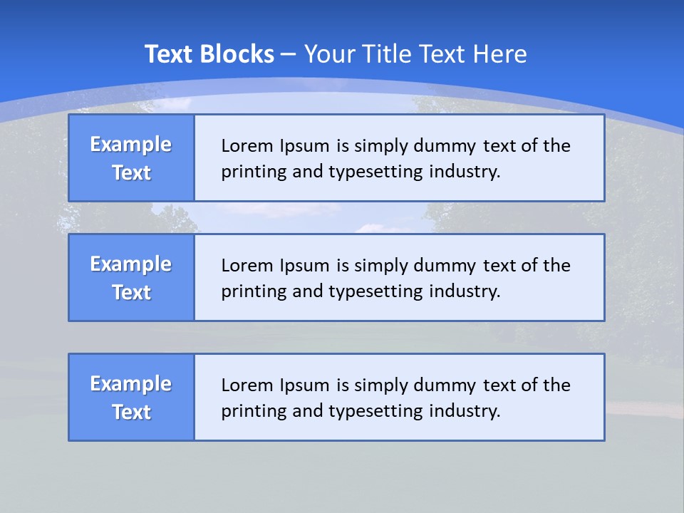 The Perfect Golf Course PowerPoint Template