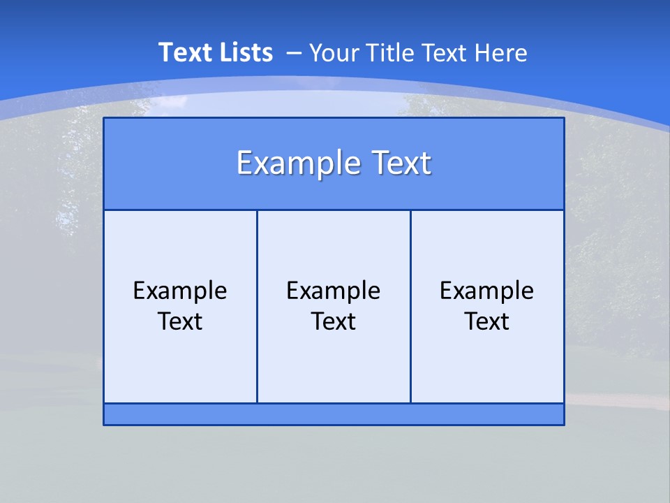 The Perfect Golf Course PowerPoint Template