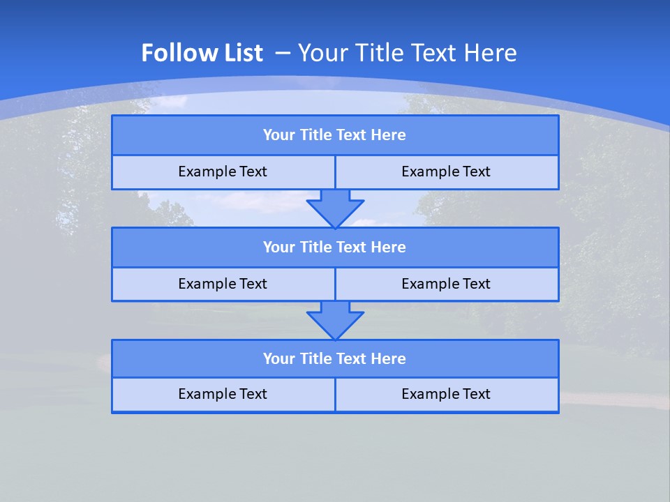 The Perfect Golf Course PowerPoint Template