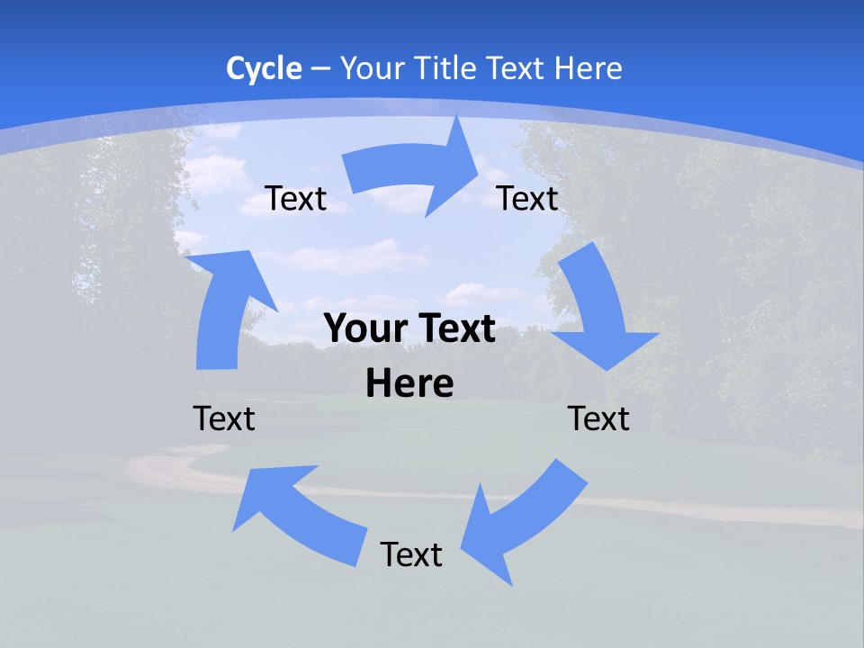 The Perfect Golf Course PowerPoint Template