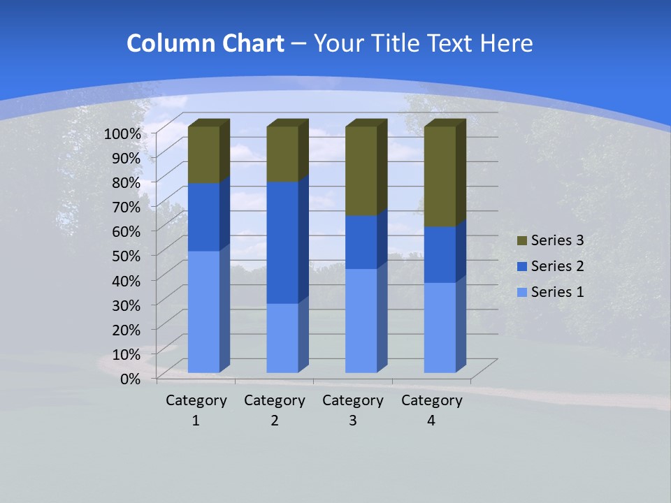 The Perfect Golf Course PowerPoint Template