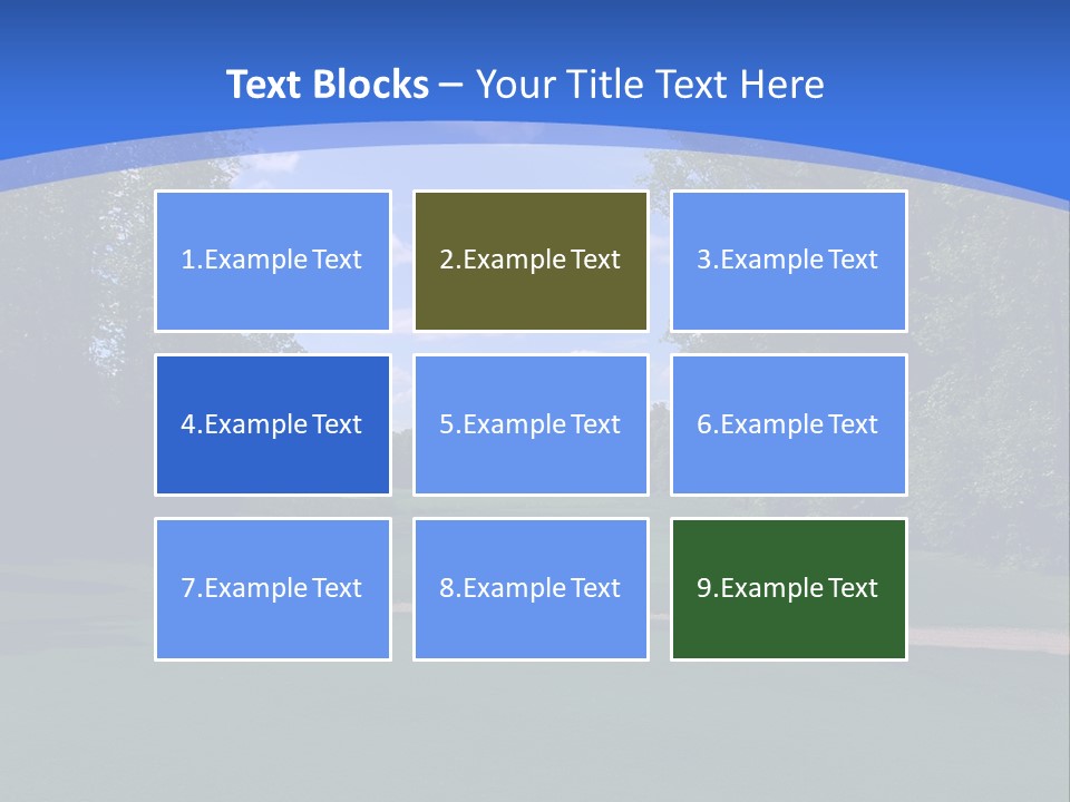 The Perfect Golf Course PowerPoint Template