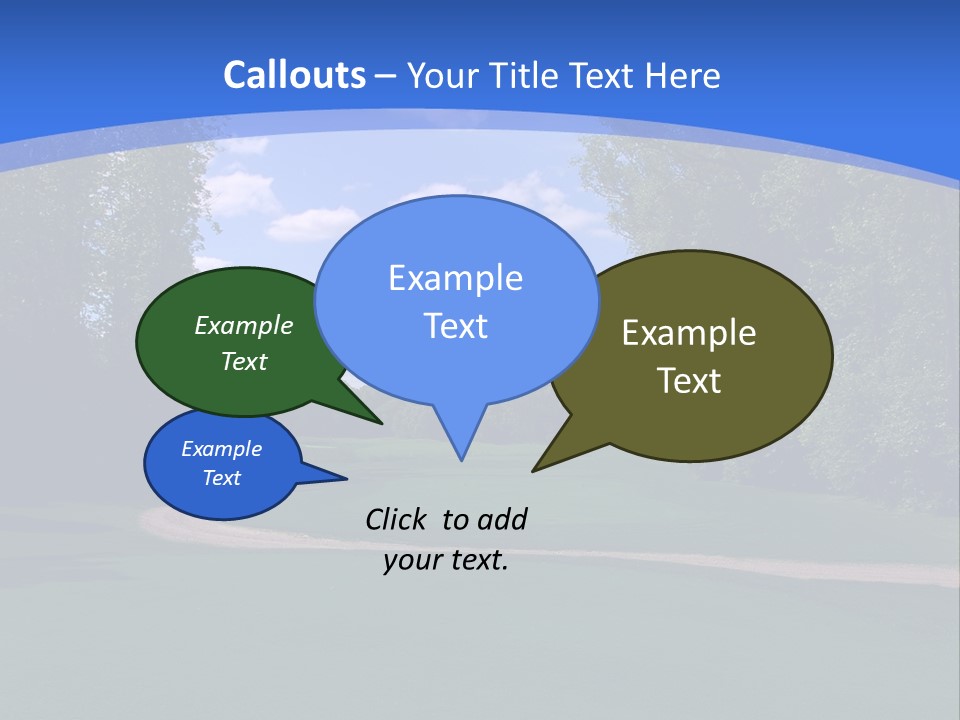 The Perfect Golf Course PowerPoint Template