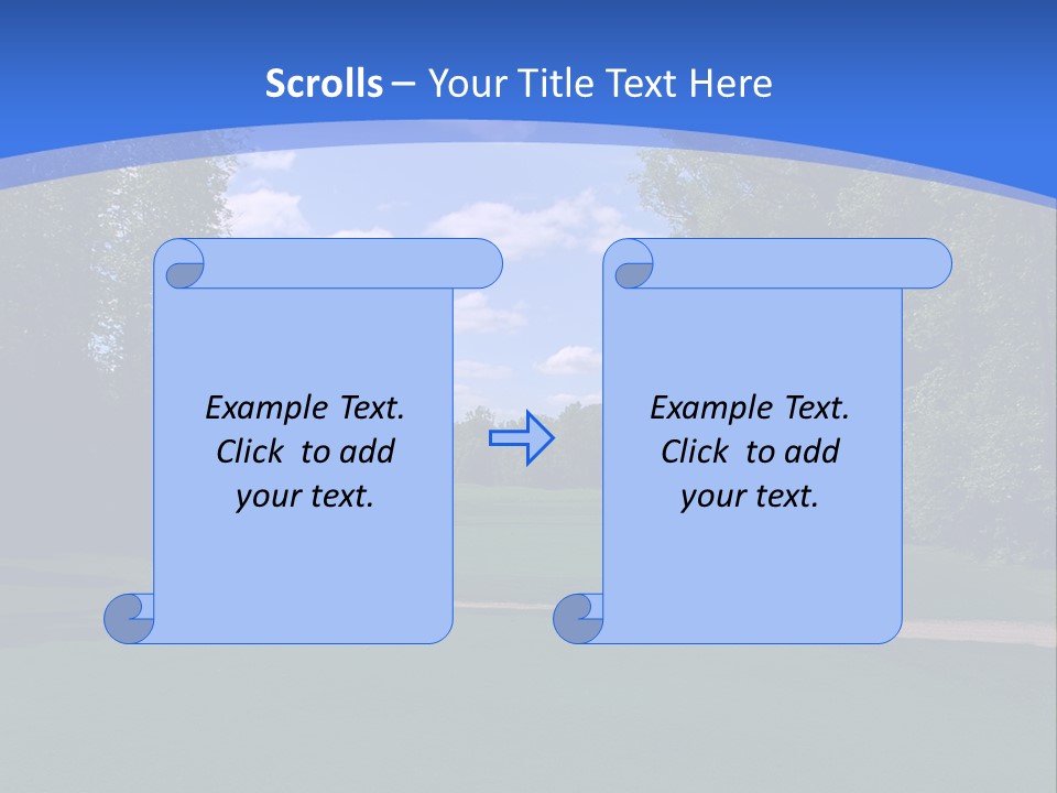 The Perfect Golf Course PowerPoint Template