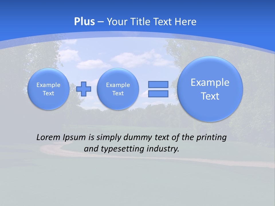 The Perfect Golf Course PowerPoint Template
