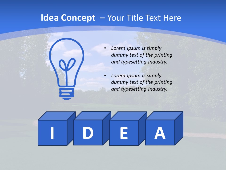 The Perfect Golf Course PowerPoint Template