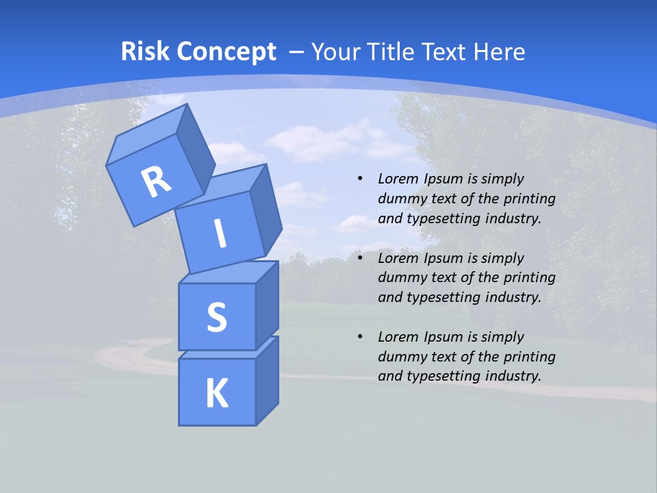 The Perfect Golf Course PowerPoint Template