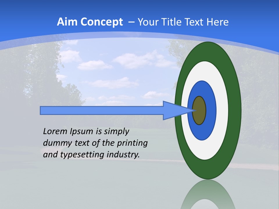 The Perfect Golf Course PowerPoint Template
