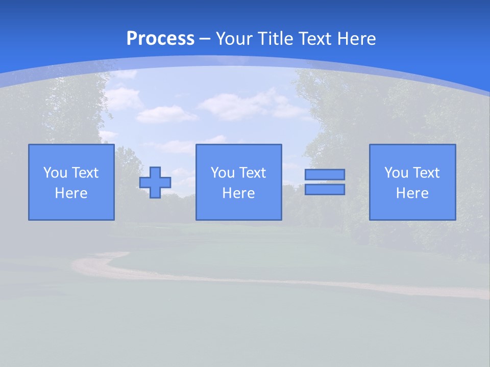 The Perfect Golf Course PowerPoint Template