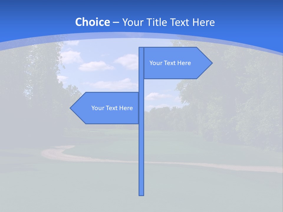 The Perfect Golf Course PowerPoint Template