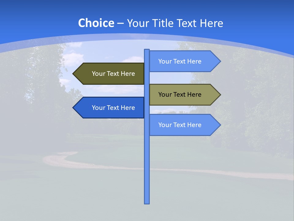 The Perfect Golf Course PowerPoint Template