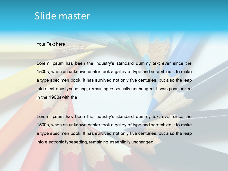 Colored Pencils PowerPoint Template