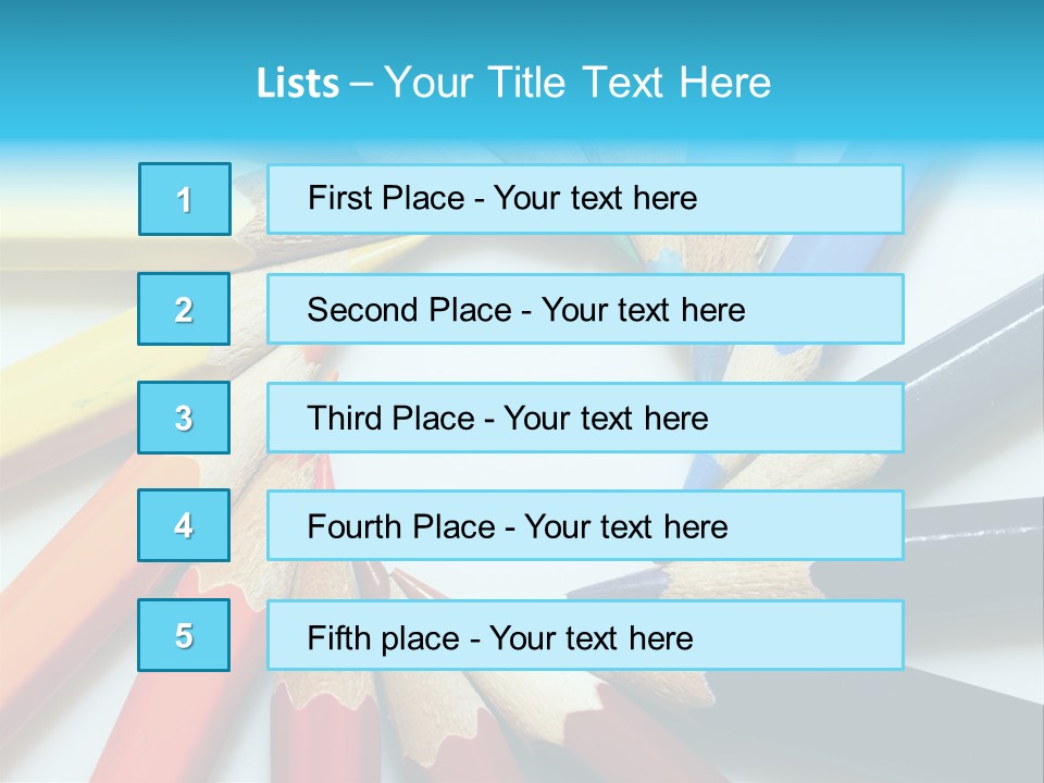 Colored Pencils PowerPoint Template