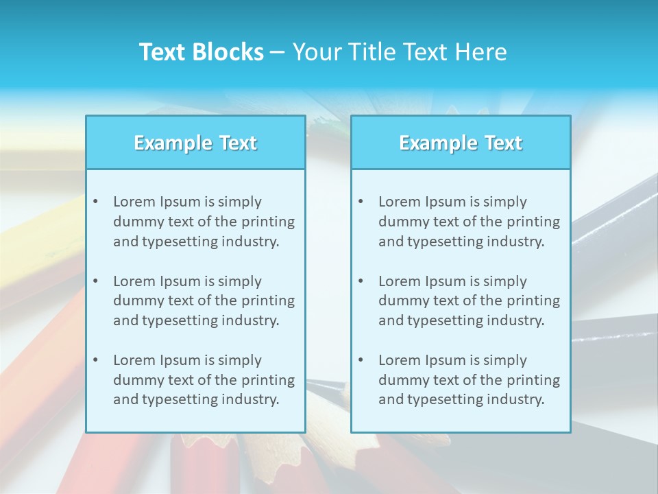 Colored Pencils PowerPoint Template
