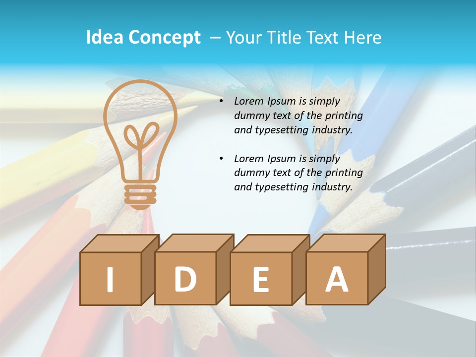 Colored Pencils PowerPoint Template