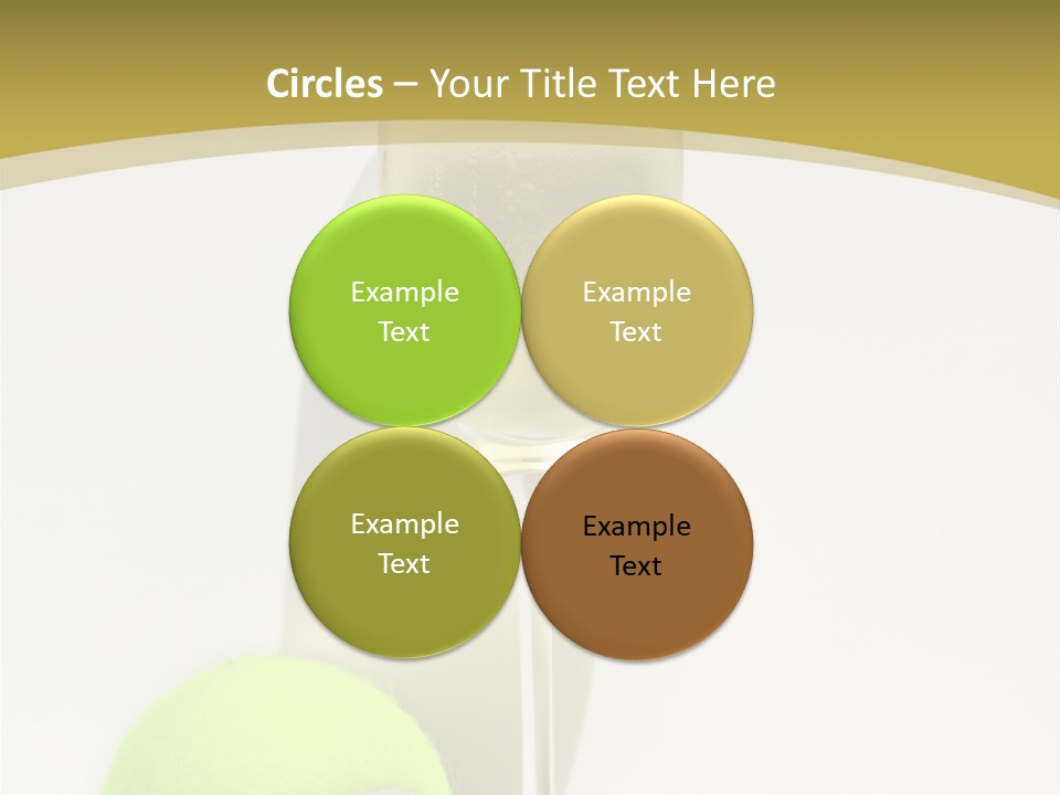 Champagne, Strawberries And Tennis Ball Representing Wimbledon Tennis Tournament PowerPoint Template