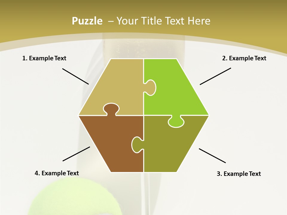 Champagne, Strawberries And Tennis Ball Representing Wimbledon Tennis Tournament PowerPoint Template