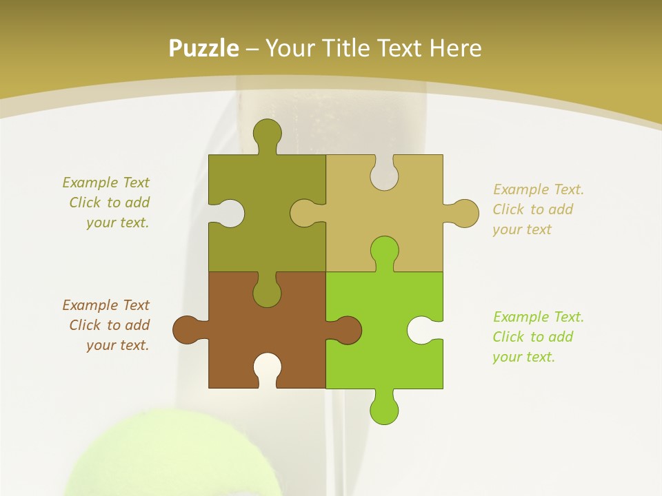 Champagne, Strawberries And Tennis Ball Representing Wimbledon Tennis Tournament PowerPoint Template