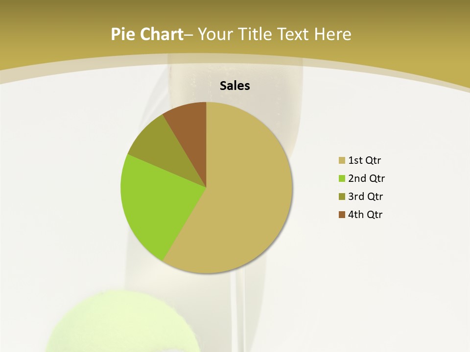 Champagne, Strawberries And Tennis Ball Representing Wimbledon Tennis Tournament PowerPoint Template