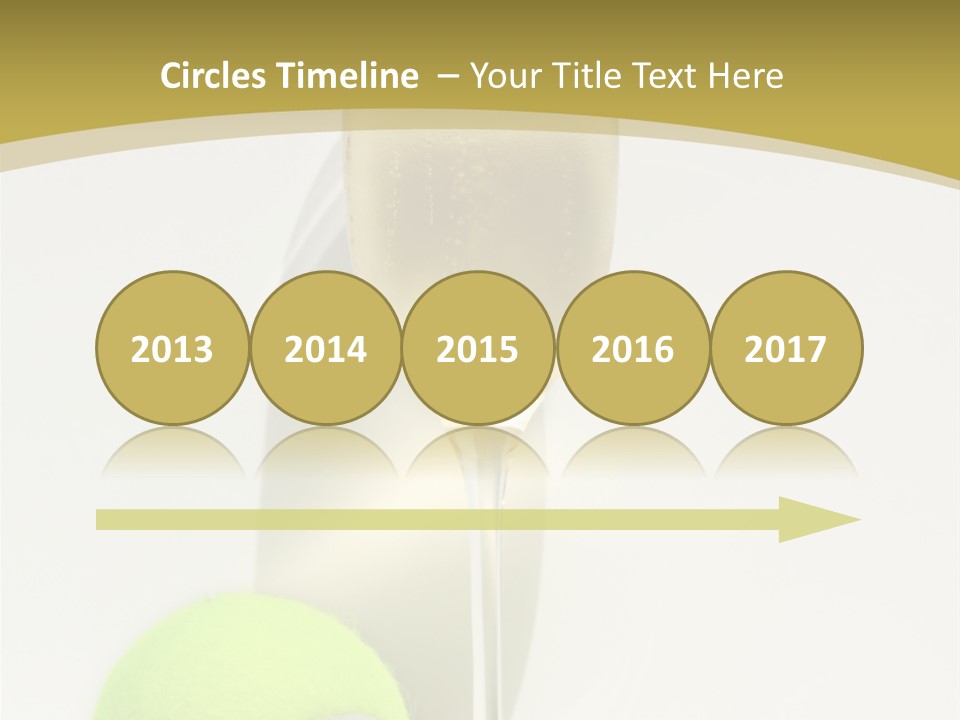 Champagne, Strawberries And Tennis Ball Representing Wimbledon Tennis Tournament PowerPoint Template