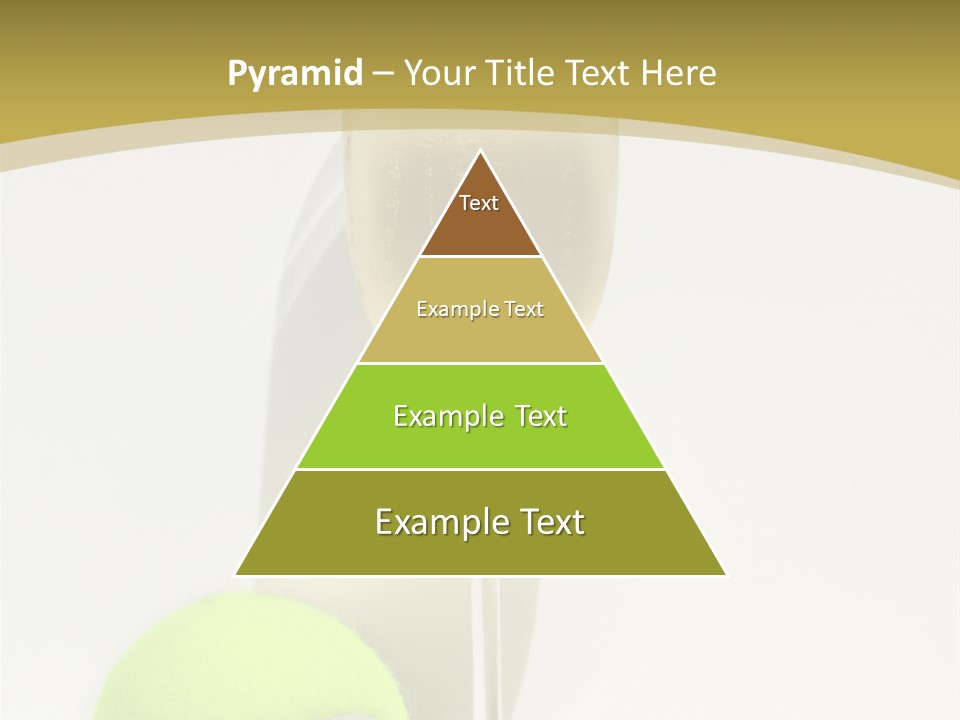 Champagne, Strawberries And Tennis Ball Representing Wimbledon Tennis Tournament PowerPoint Template
