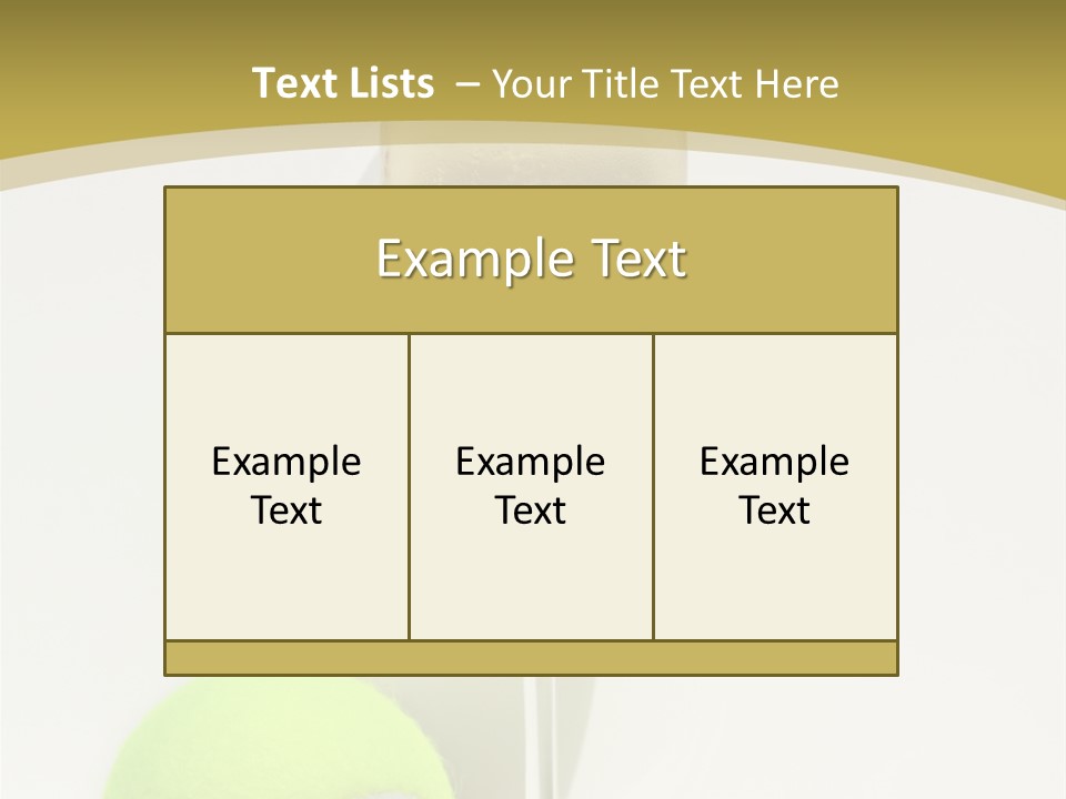 Champagne, Strawberries And Tennis Ball Representing Wimbledon Tennis Tournament PowerPoint Template