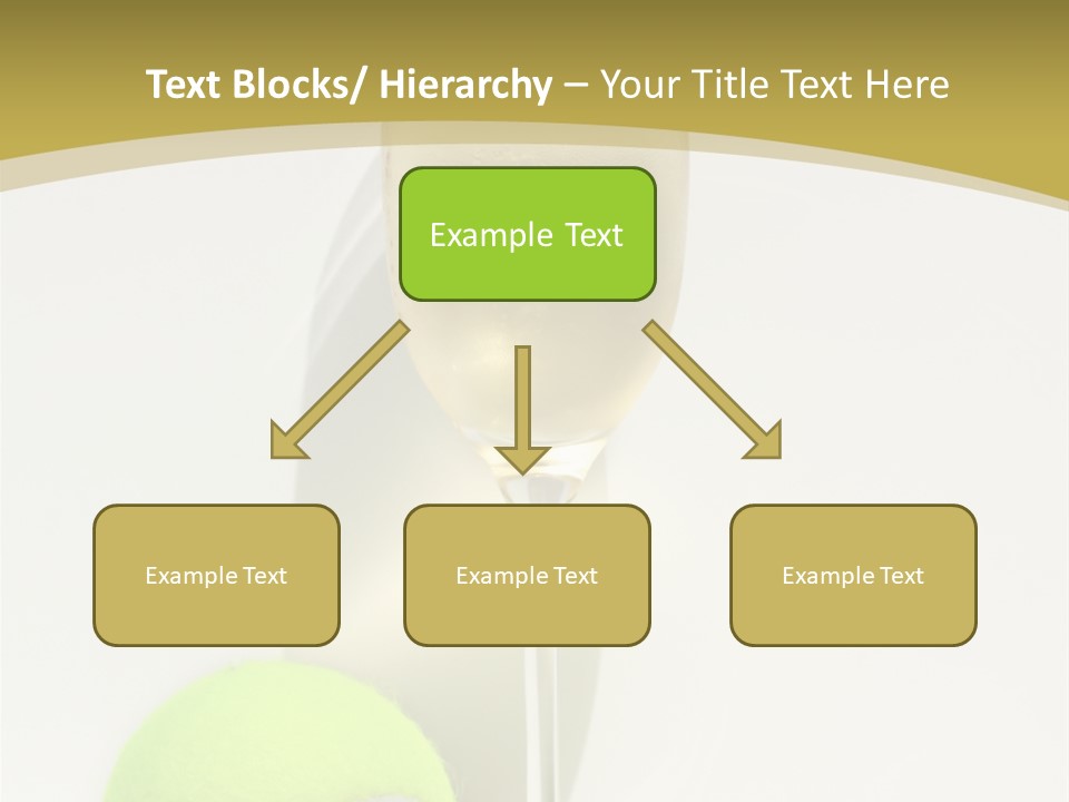 Champagne, Strawberries And Tennis Ball Representing Wimbledon Tennis Tournament PowerPoint Template