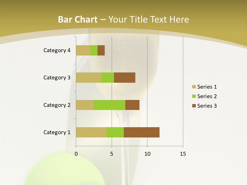 Champagne, Strawberries And Tennis Ball Representing Wimbledon Tennis Tournament PowerPoint Template