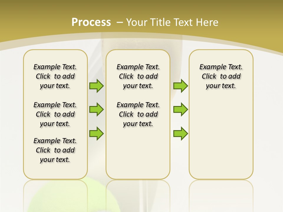 Champagne, Strawberries And Tennis Ball Representing Wimbledon Tennis Tournament PowerPoint Template