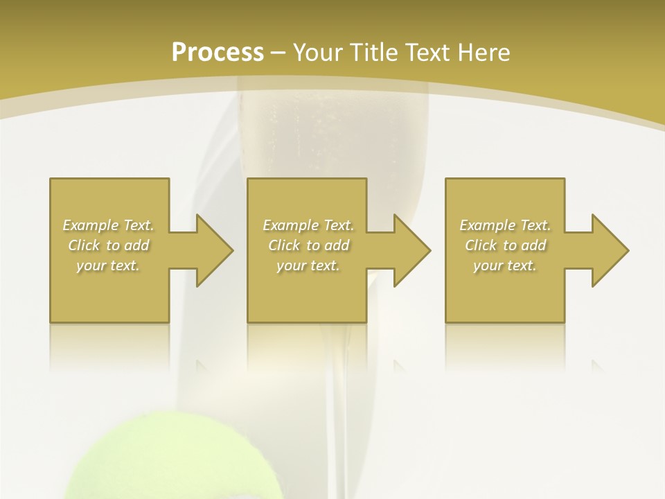 Champagne, Strawberries And Tennis Ball Representing Wimbledon Tennis Tournament PowerPoint Template