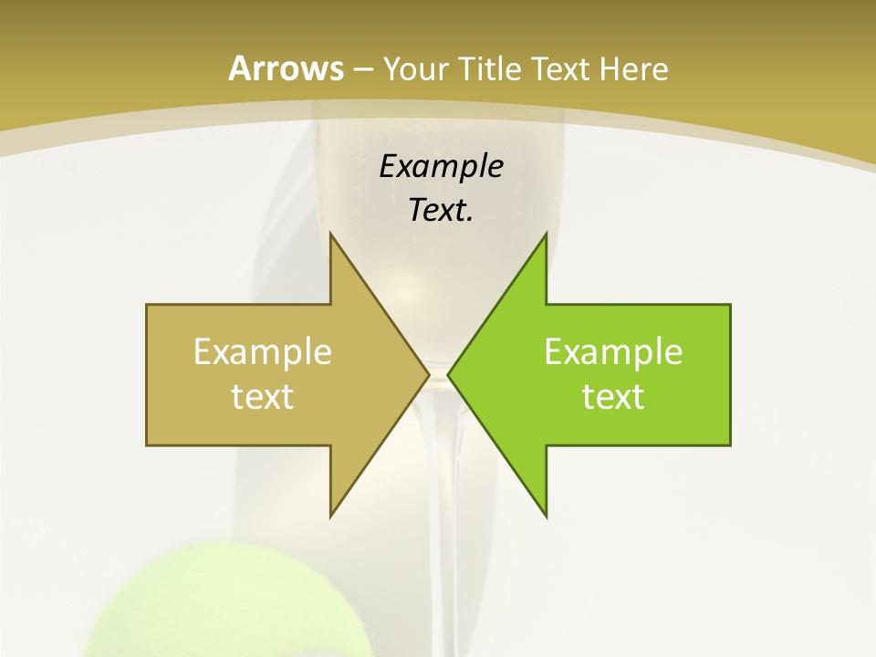 Champagne, Strawberries And Tennis Ball Representing Wimbledon Tennis Tournament PowerPoint Template