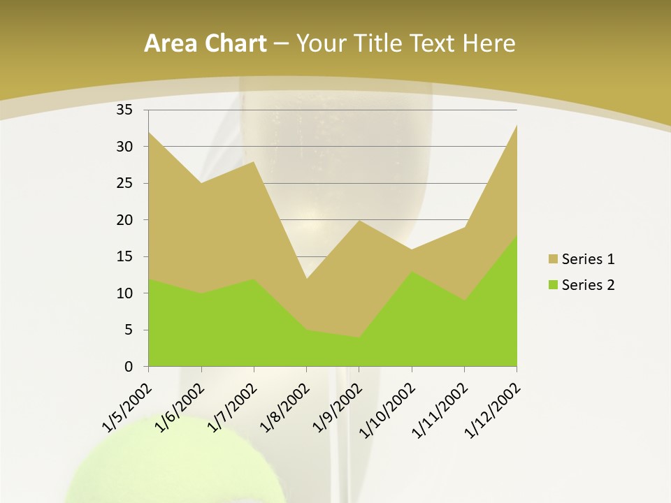 Champagne, Strawberries And Tennis Ball Representing Wimbledon Tennis Tournament PowerPoint Template