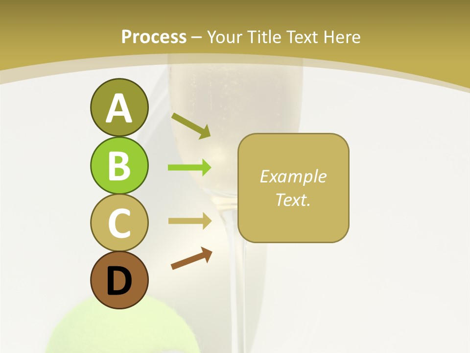 Champagne, Strawberries And Tennis Ball Representing Wimbledon Tennis Tournament PowerPoint Template