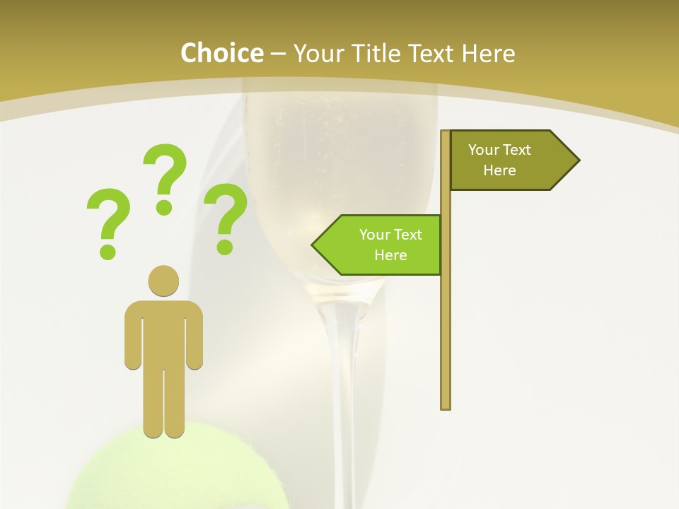 Champagne, Strawberries And Tennis Ball Representing Wimbledon Tennis Tournament PowerPoint Template