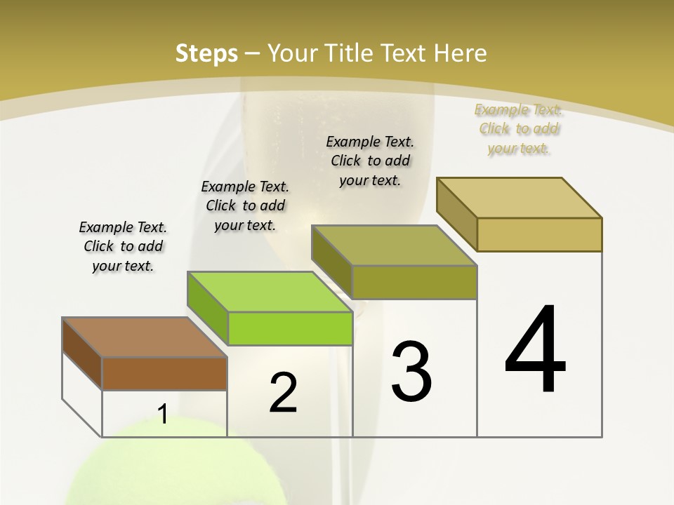 Champagne, Strawberries And Tennis Ball Representing Wimbledon Tennis Tournament PowerPoint Template
