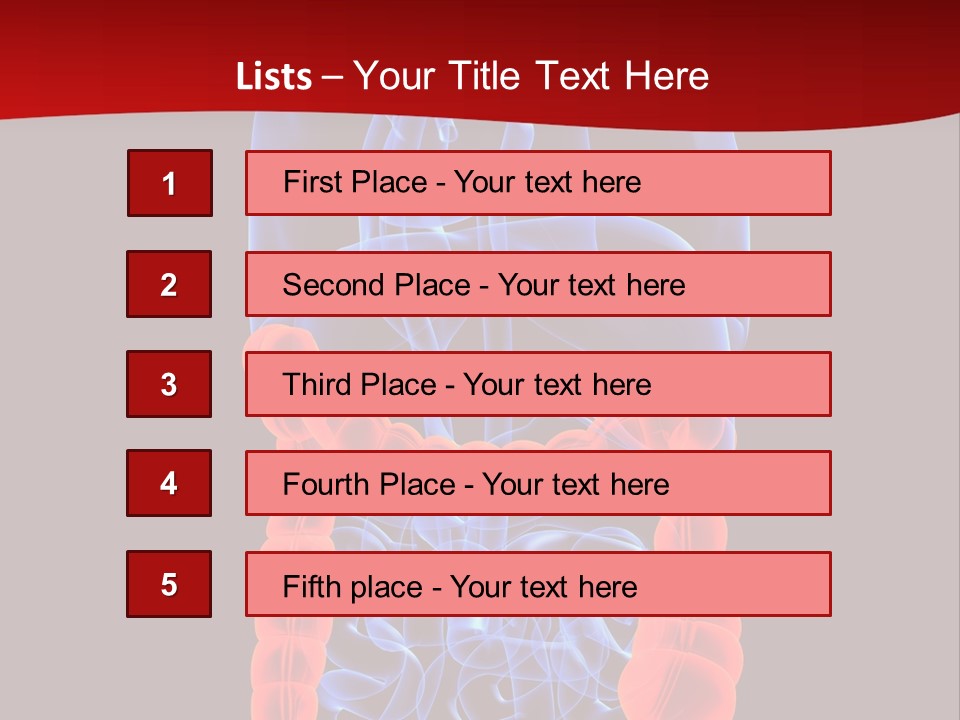 Highlighted Colon PowerPoint Template