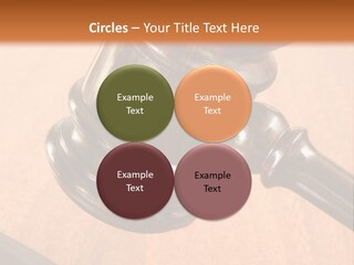Hammer And Gavel In The Courthouse PowerPoint Template