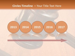 Hammer And Gavel In The Courthouse PowerPoint Template