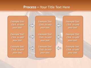 Hammer And Gavel In The Courthouse PowerPoint Template