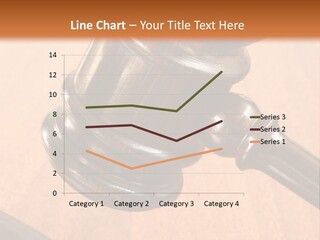 Hammer And Gavel In The Courthouse PowerPoint Template