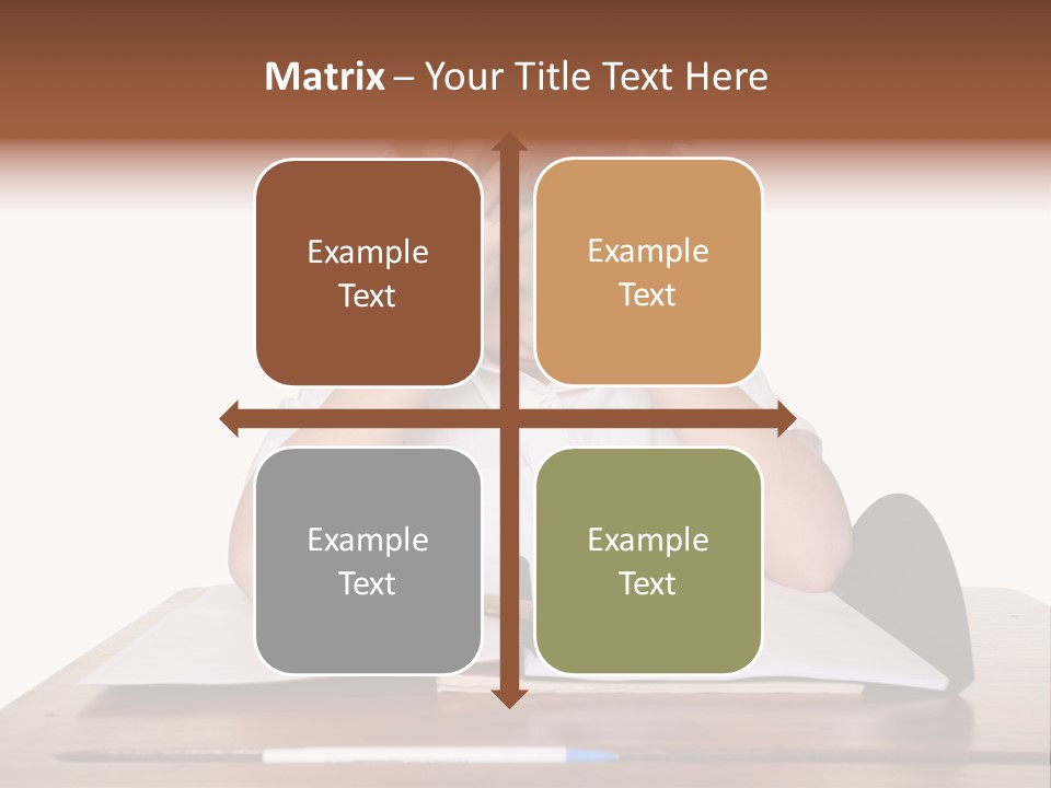 A Frustrated, Upset Child, Or Child With Learning Difficulties. PowerPoint Template