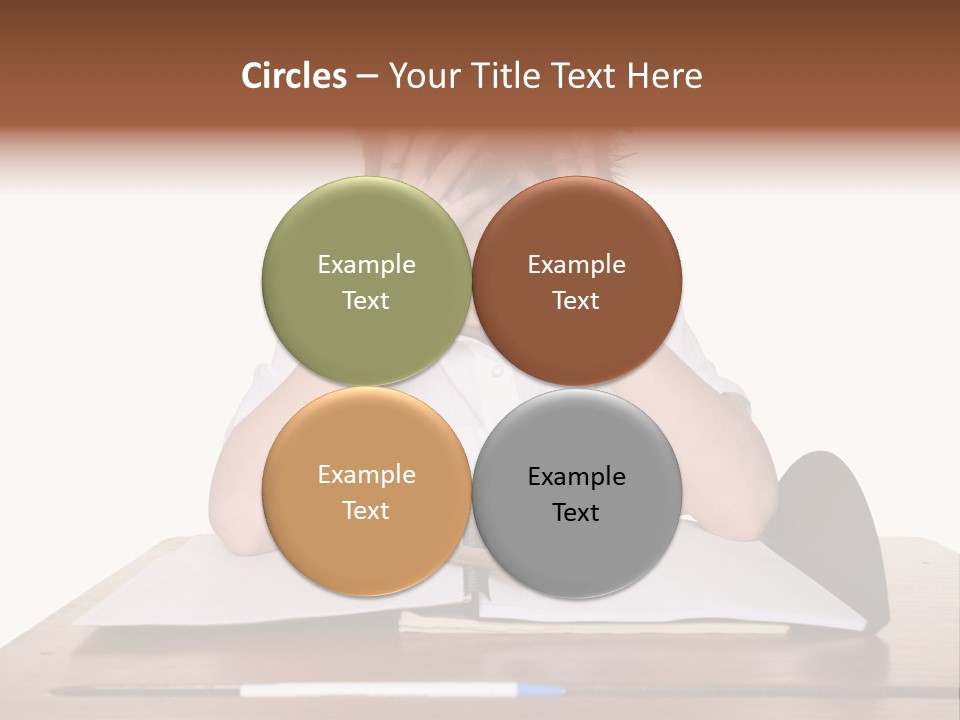 A Frustrated, Upset Child, Or Child With Learning Difficulties. PowerPoint Template